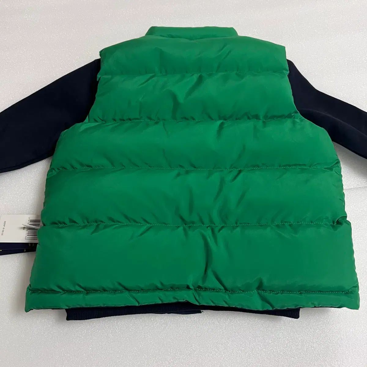 ポロラルフローレン キッズ グリーン+ネイビー リバーシブル ダウン