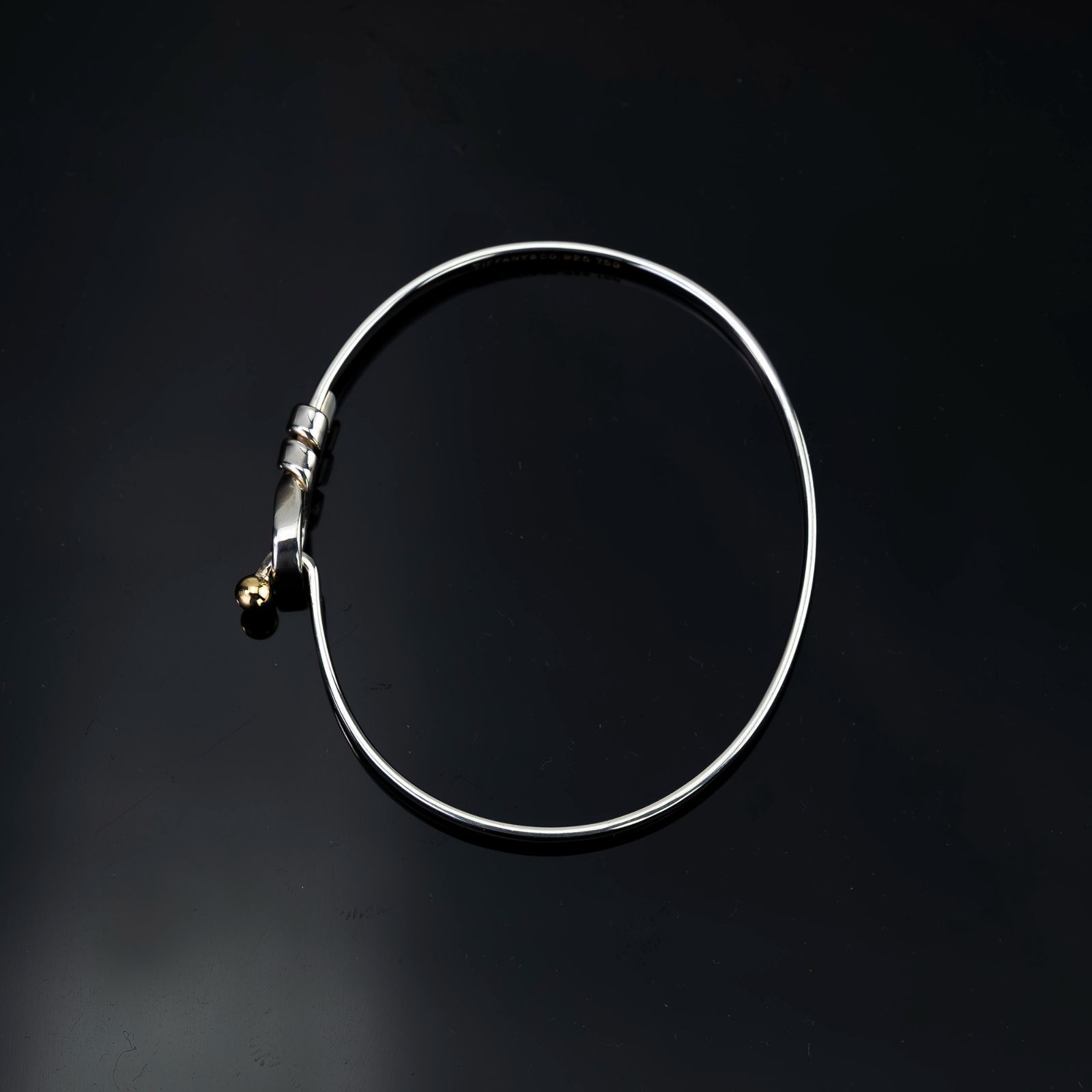 ティファニー TIFFANY&Co. フック＆アイ ラブノット バングル シルバー