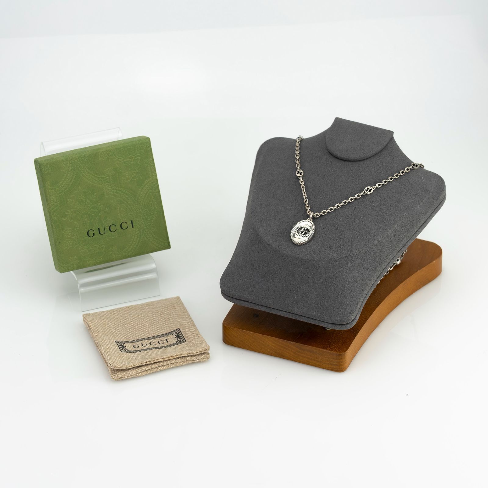 グッチ GUCCI インターロッキングG ダブルG ネックレス シルバー925