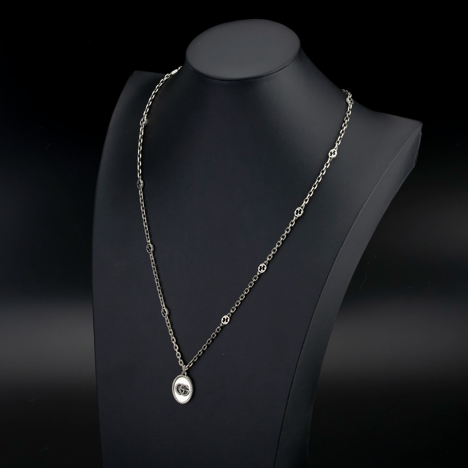 グッチ GUCCI インターロッキングG ダブルG ネックレス シルバー925