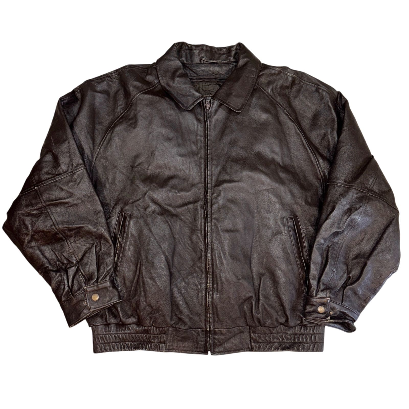 90's〜 St. John's Bay leather レザージャケット　XL 90's〜 St. John's Bay leather レザージャケット XL - メルカリ
