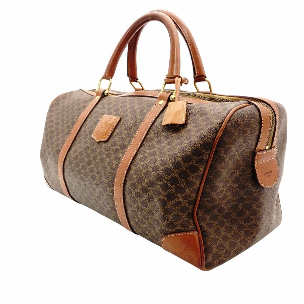 CELINE　マカダム　レザーボストン CELINE】セリーヌ 