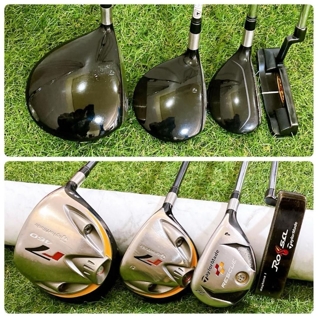 即戦力デビュー テーラーメイド r7 r5 メンズゴルフセット 初心者 右 S