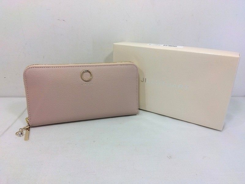 s26g-108k【中古】JILL STUART ジルスチュアート　エターナル　ラウンドファスナー　長財布　レザー　JSLW0DT1　ピンク jslw0dt140.jpg