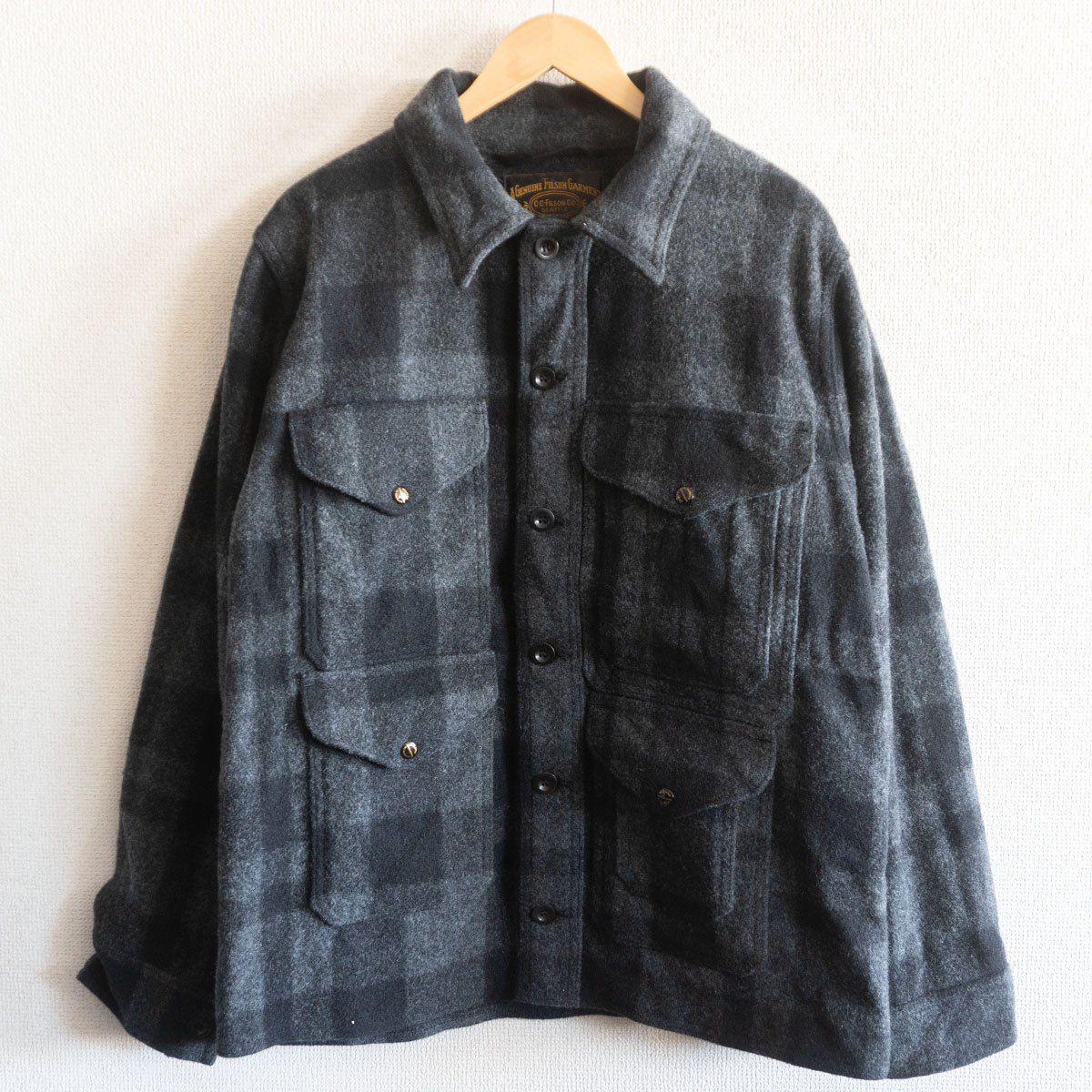 美品FILSONマッキーノクルーザージャケットM グレー チェック