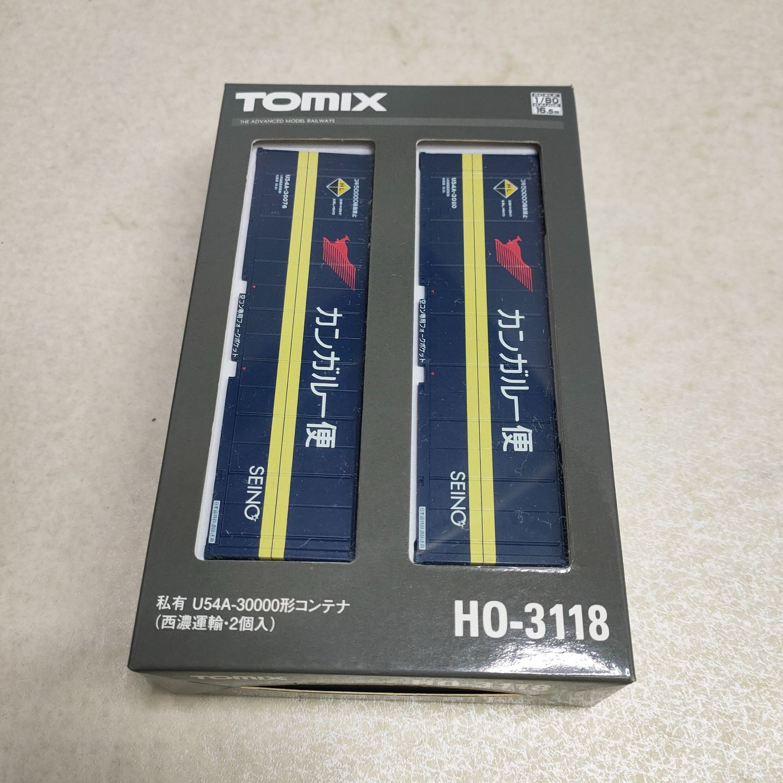 TOMIX HO-3118 私有 U54A-30000形コンテナ(西濃運輸・2個入り） - メルカリ