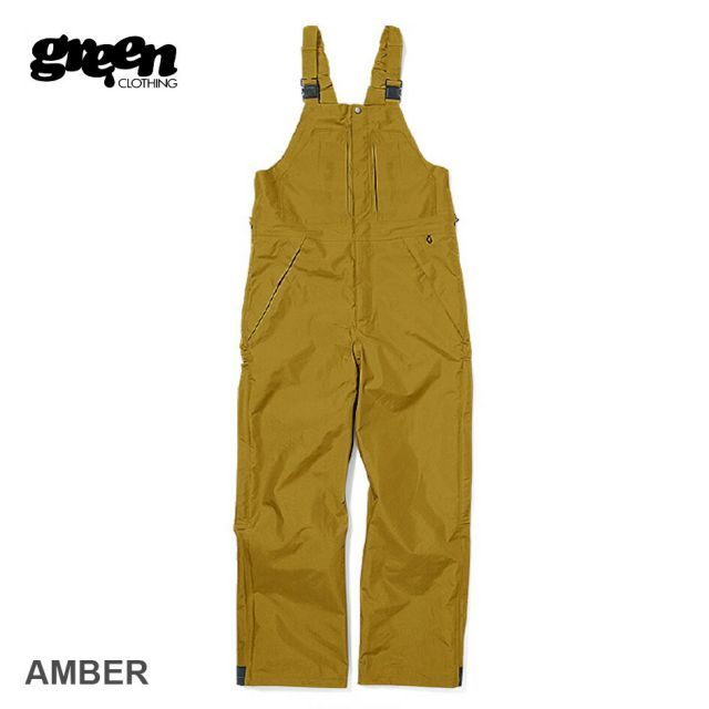 グリーンクロージング ビブパンツ ダークグリーン スノーボード パンツ