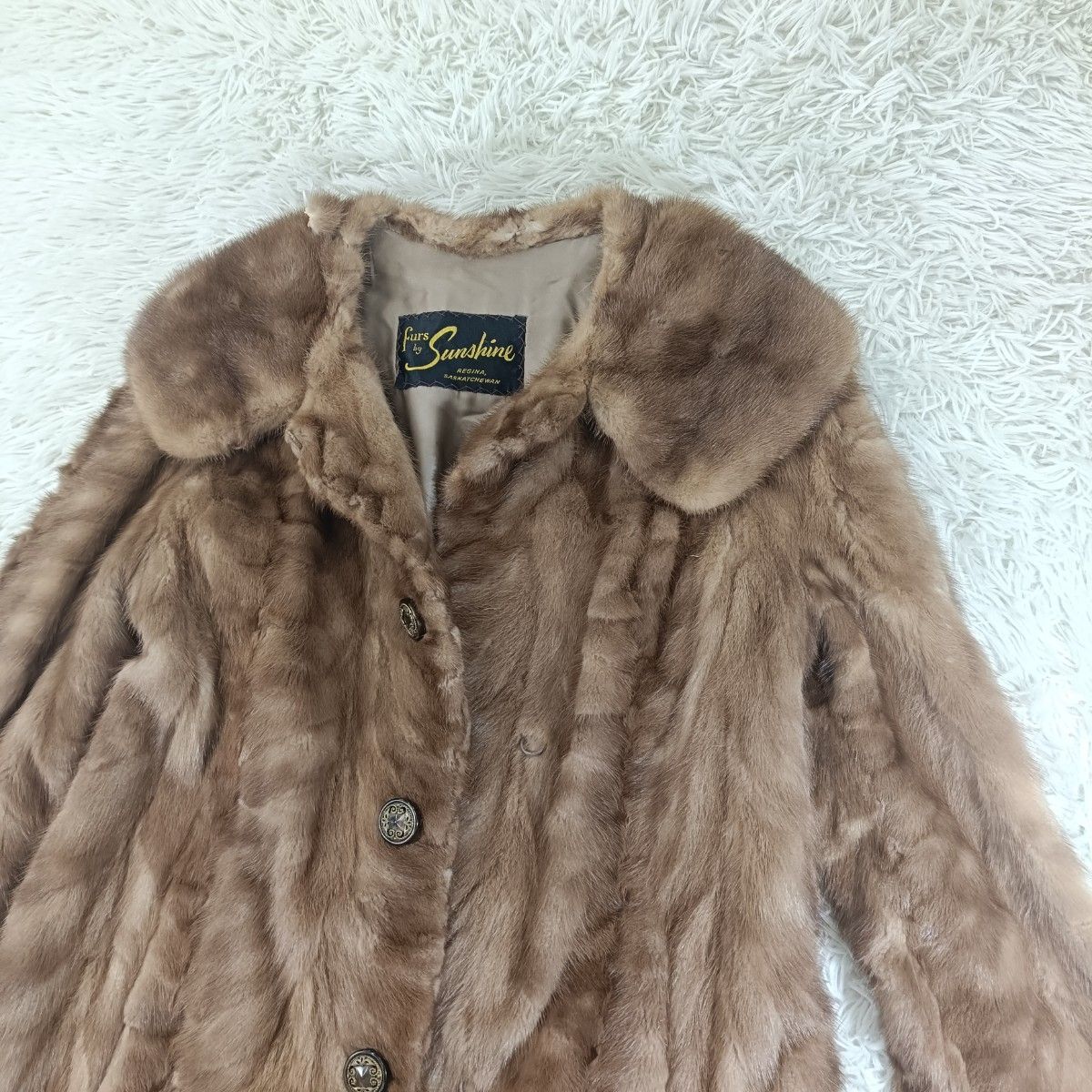 着丈100cm デミバフミンク ロングコート ファーコート ミンクコート