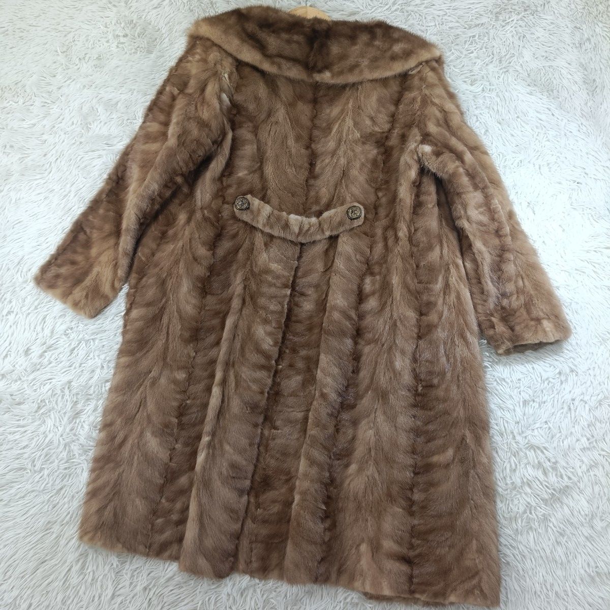 着丈100cm デミバフミンク ロングコート ファーコート ミンクコート