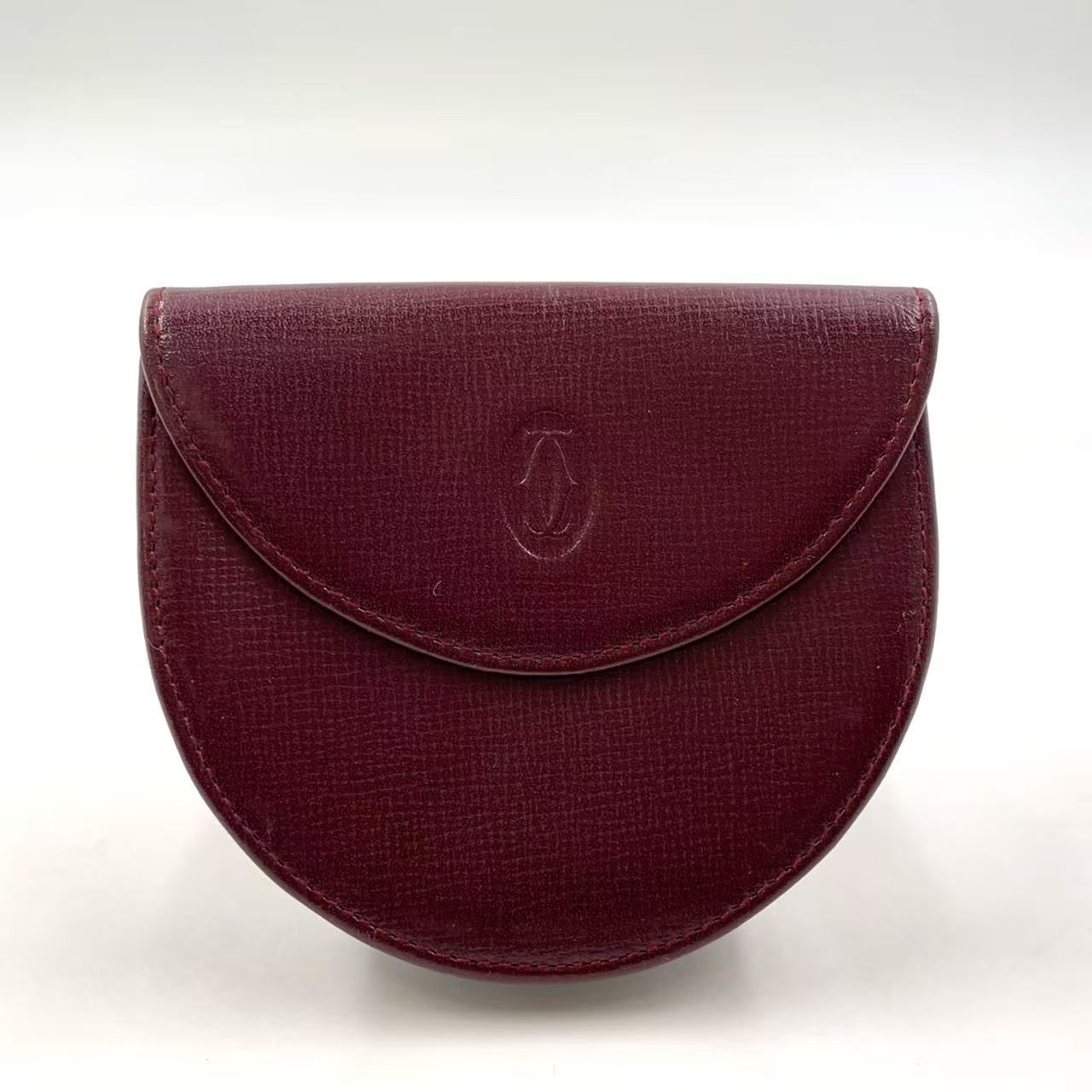 Cartier マスト ドゥ レザー ボルドー コインケース ゴールド - メルカリ