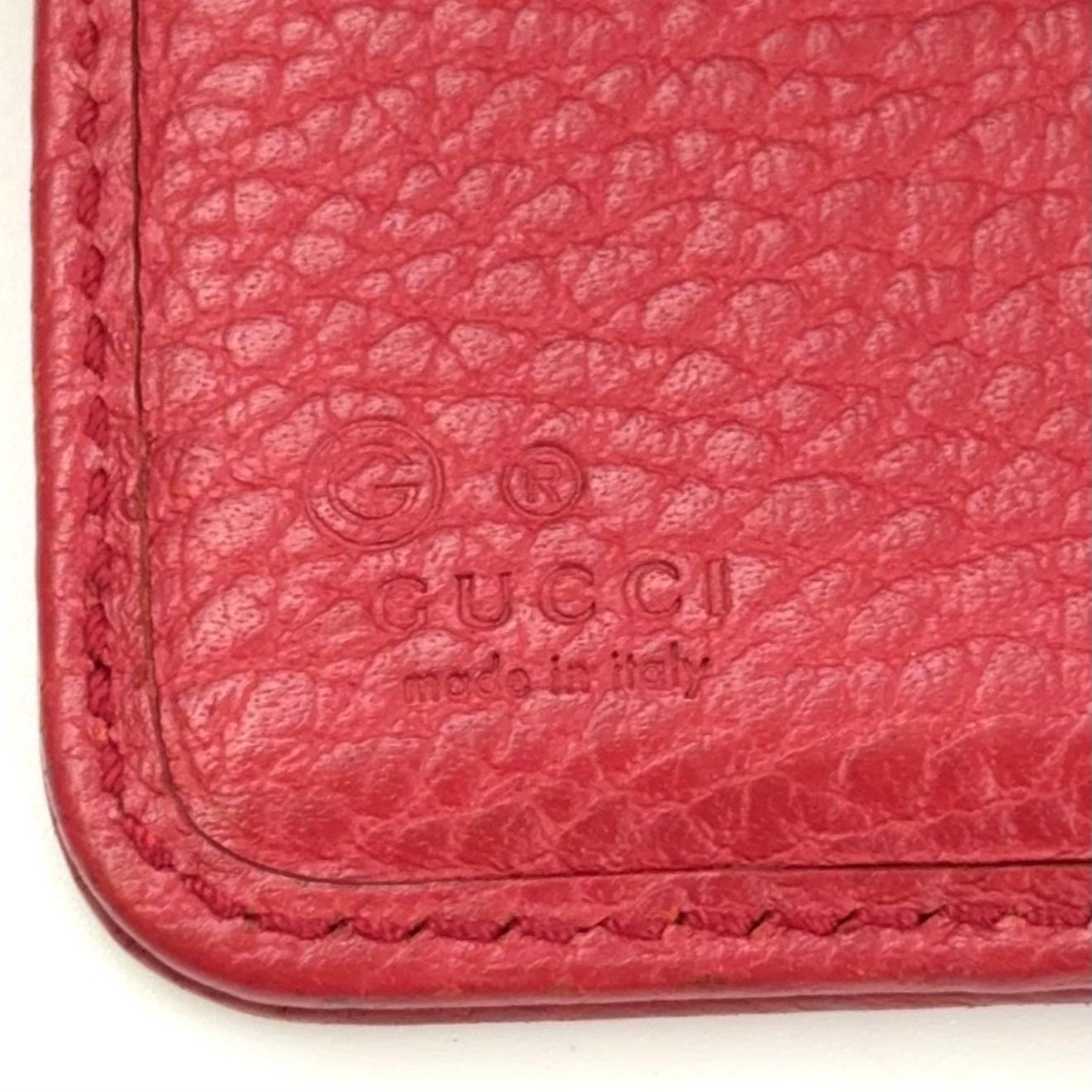 GUCCI GG柄 コンパクトジップ 二つ折り レザー×キャンバス ベージュ