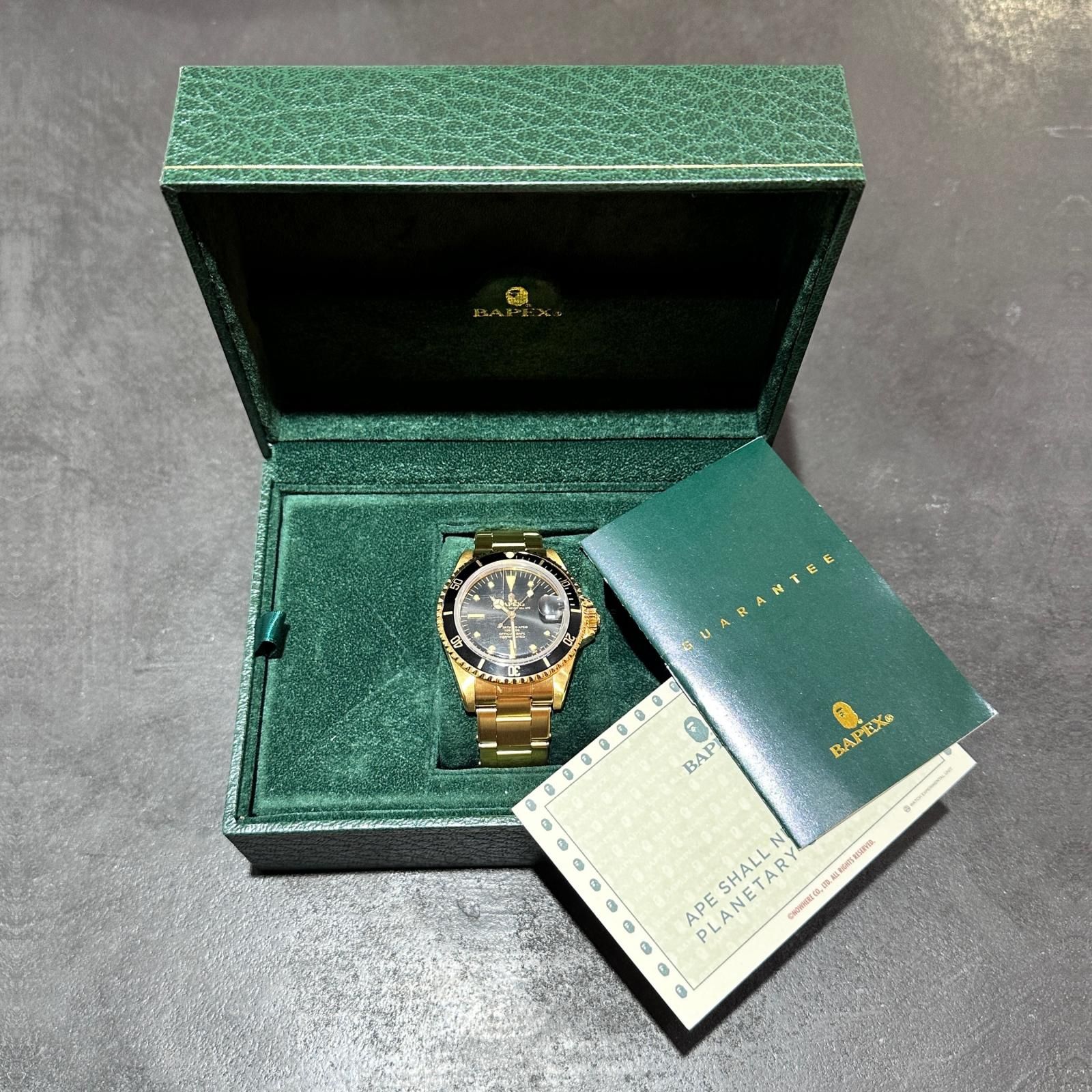 参考上代57200円 A BATHING APE CLASSIC TYPE 1 BAPEX アナログ腕時計 