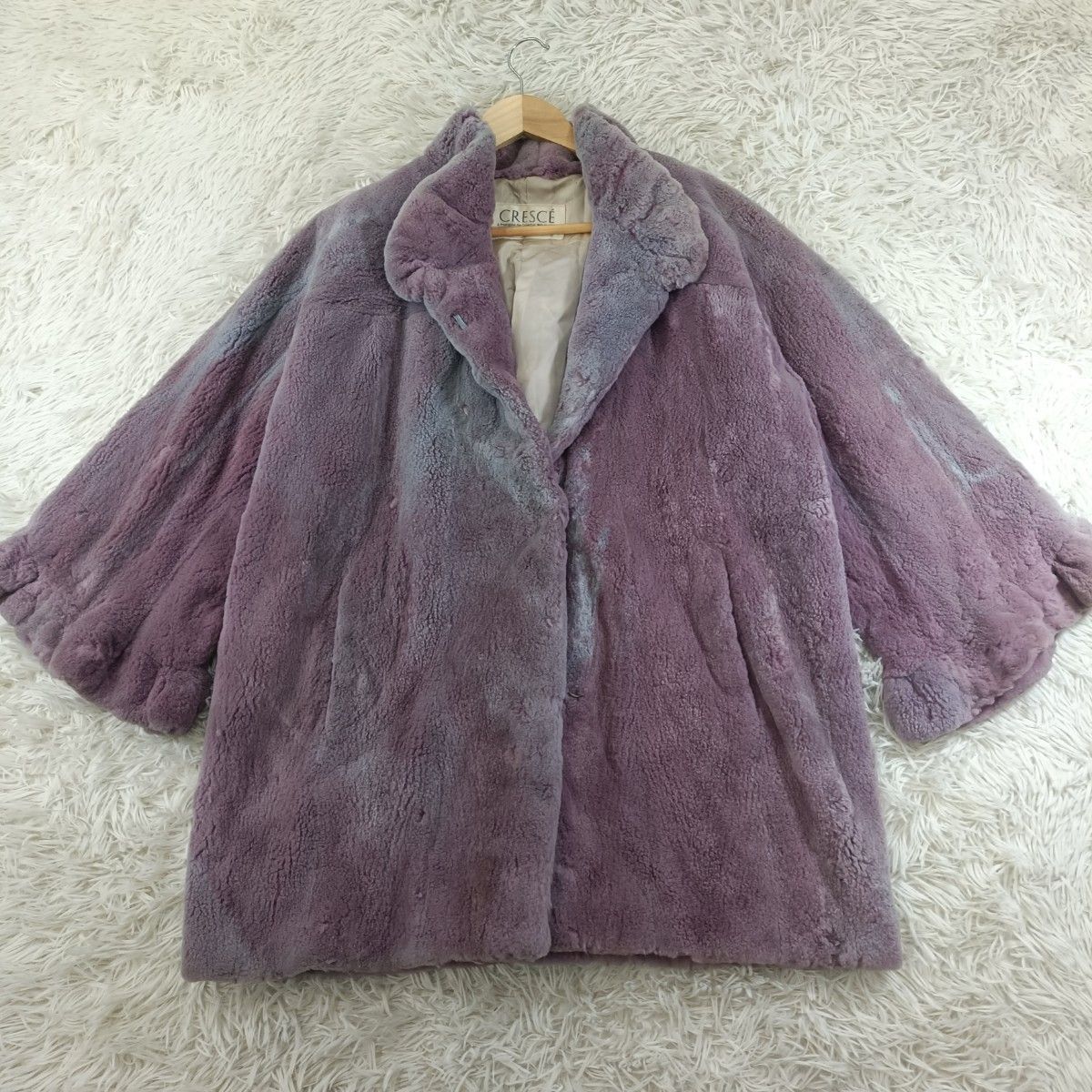 シェアードミンク ファーコート パープル系 ミンクコート リアルファー