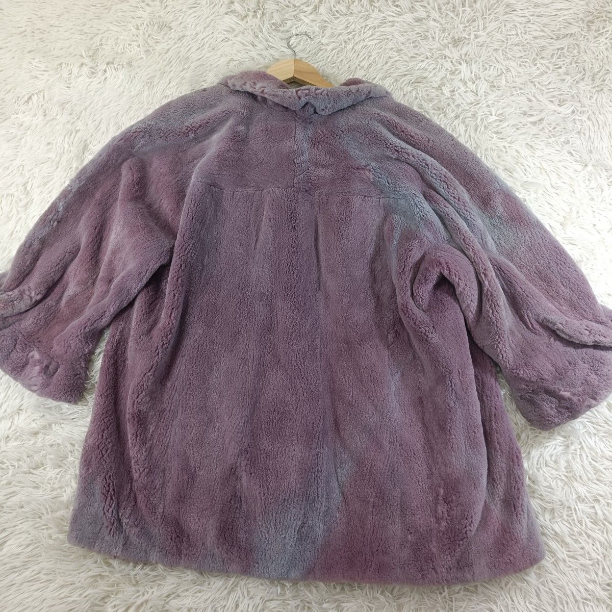 シェアードミンク ファーコート パープル系 ミンクコート リアルファー