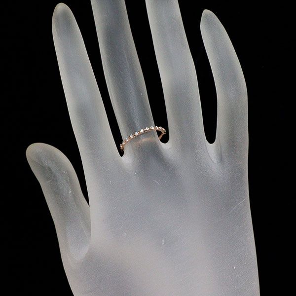 K10PG ダイヤモンド リング ハーフエタニティ - メルカリ