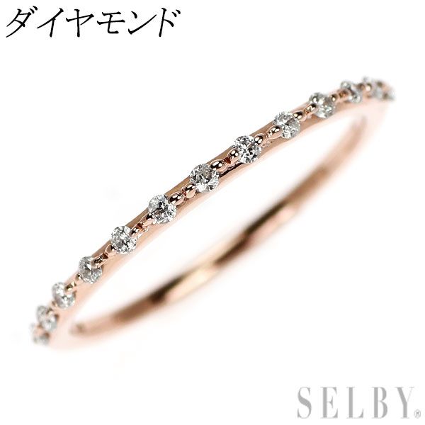 K10PG ダイヤモンド リング ハーフエタニティ - メルカリ