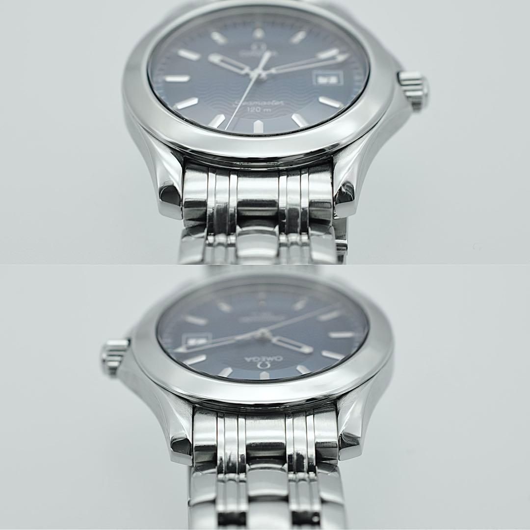OMEGA オメガ 磨き済 2511.81 シーマスター 120m 紺 メンズ W00057