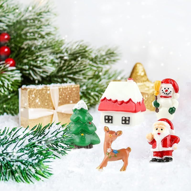 NALER クリスマス 飾り 置物 樹脂3D クリスマス 飾り付け 24個セット