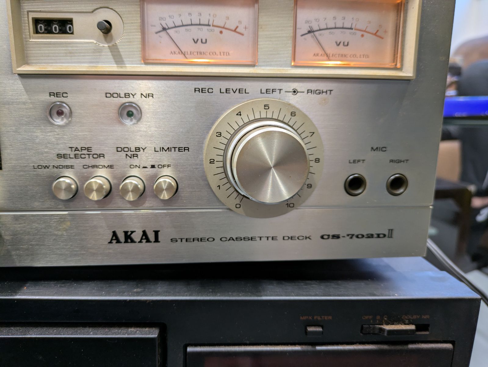 AKAI CS-702DⅡ STEREO CASSETTE DECK ジャンク 通電確認OK - メルカリ