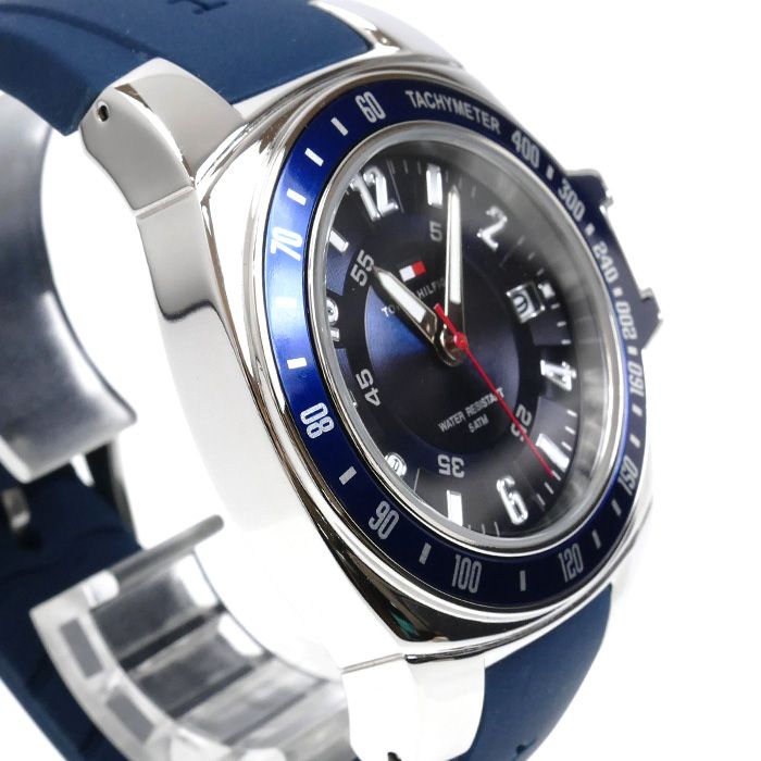 【早い者勝ち】トミーフィルフィガー腕時計 TOMMY HILFIGER トミーヒルフィガー 腕時計 電池式 F90271 メンズ 中古