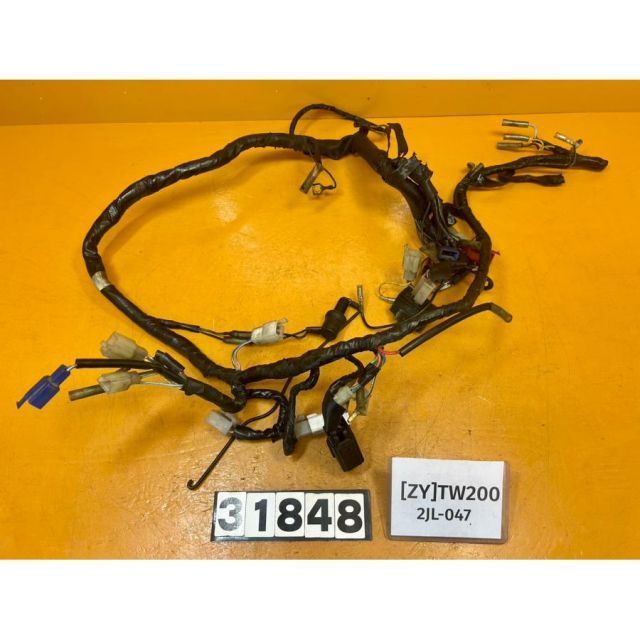 [ZY 31848]@ヤマハ YAMAHA TW200 2JL-047 メインハーネス 配線