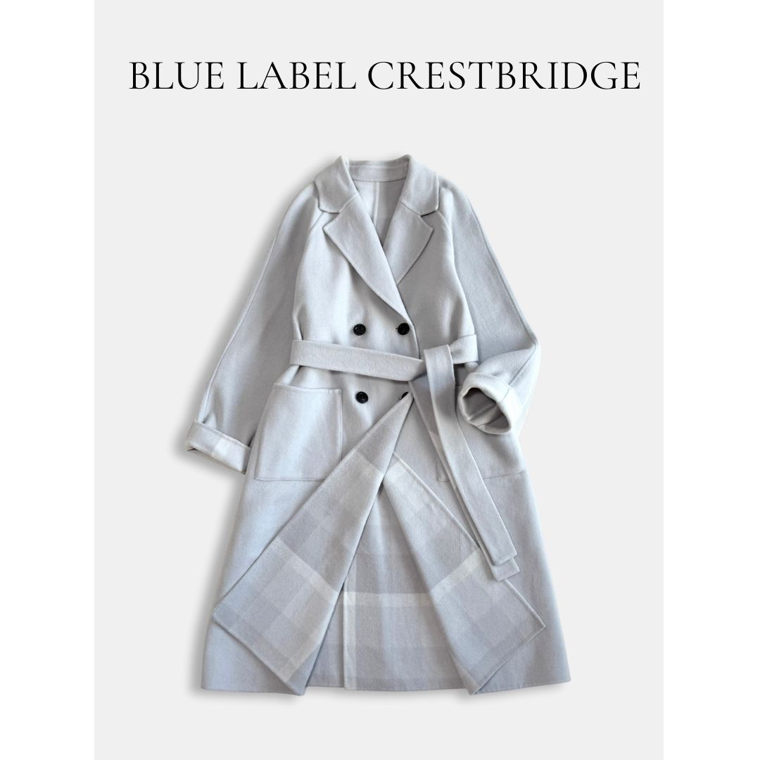 BLUE LABEL CRESTBRIDGE チェック トーナルリバーフェイスロングコート