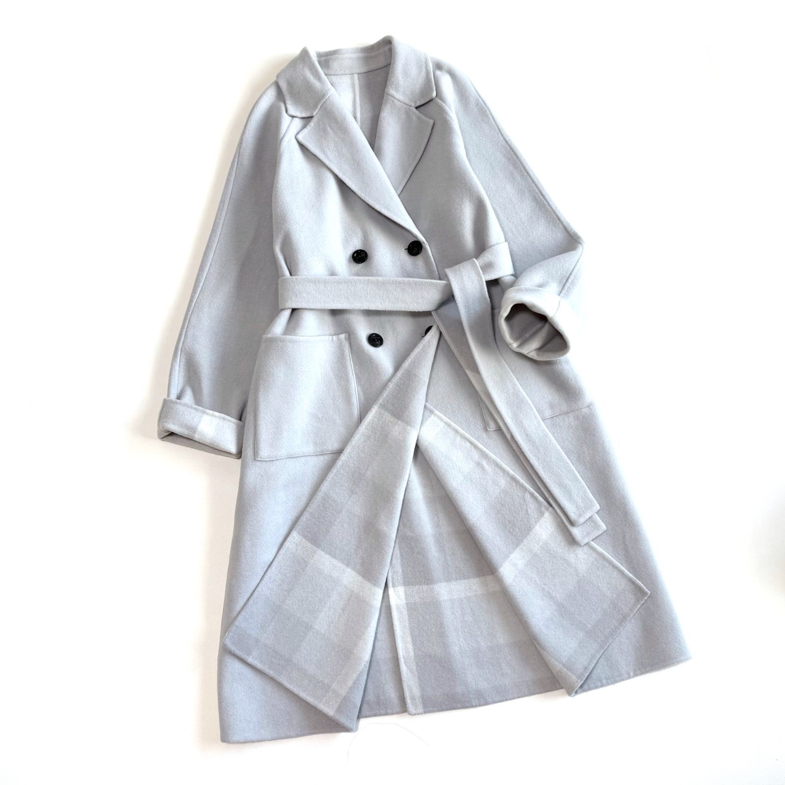 BLUE LABEL CRESTBRIDGE チェック トーナルリバーフェイスロングコート