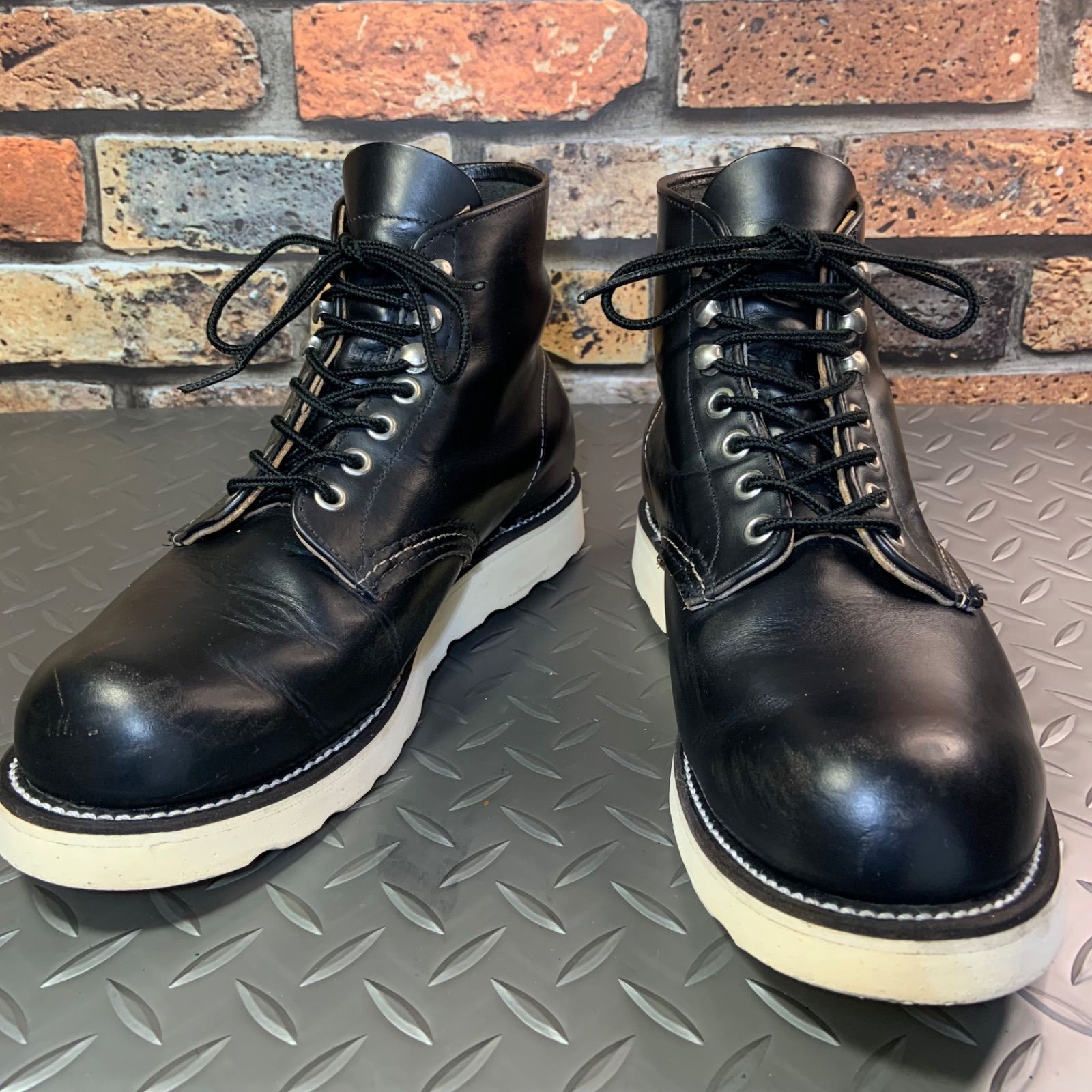 ☆REDWING 8165 ワークブーツ 茶芯 四角犬タグ 1998年製 US6.5EE JP24