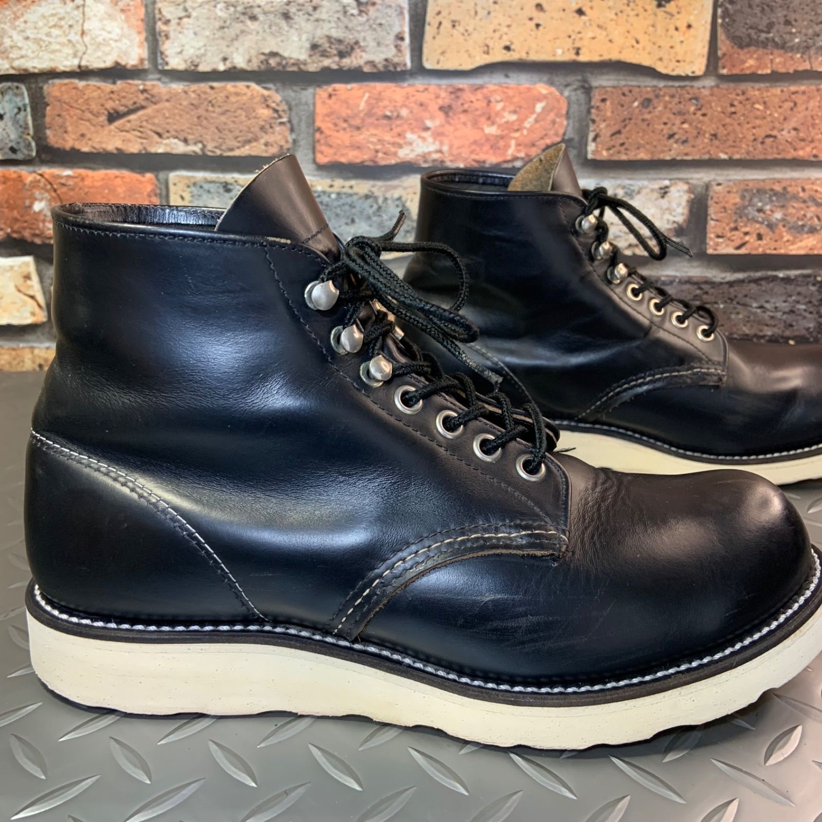 ☆REDWING 8165 ワークブーツ 茶芯 四角犬タグ 1998年製 US6.5EE JP24