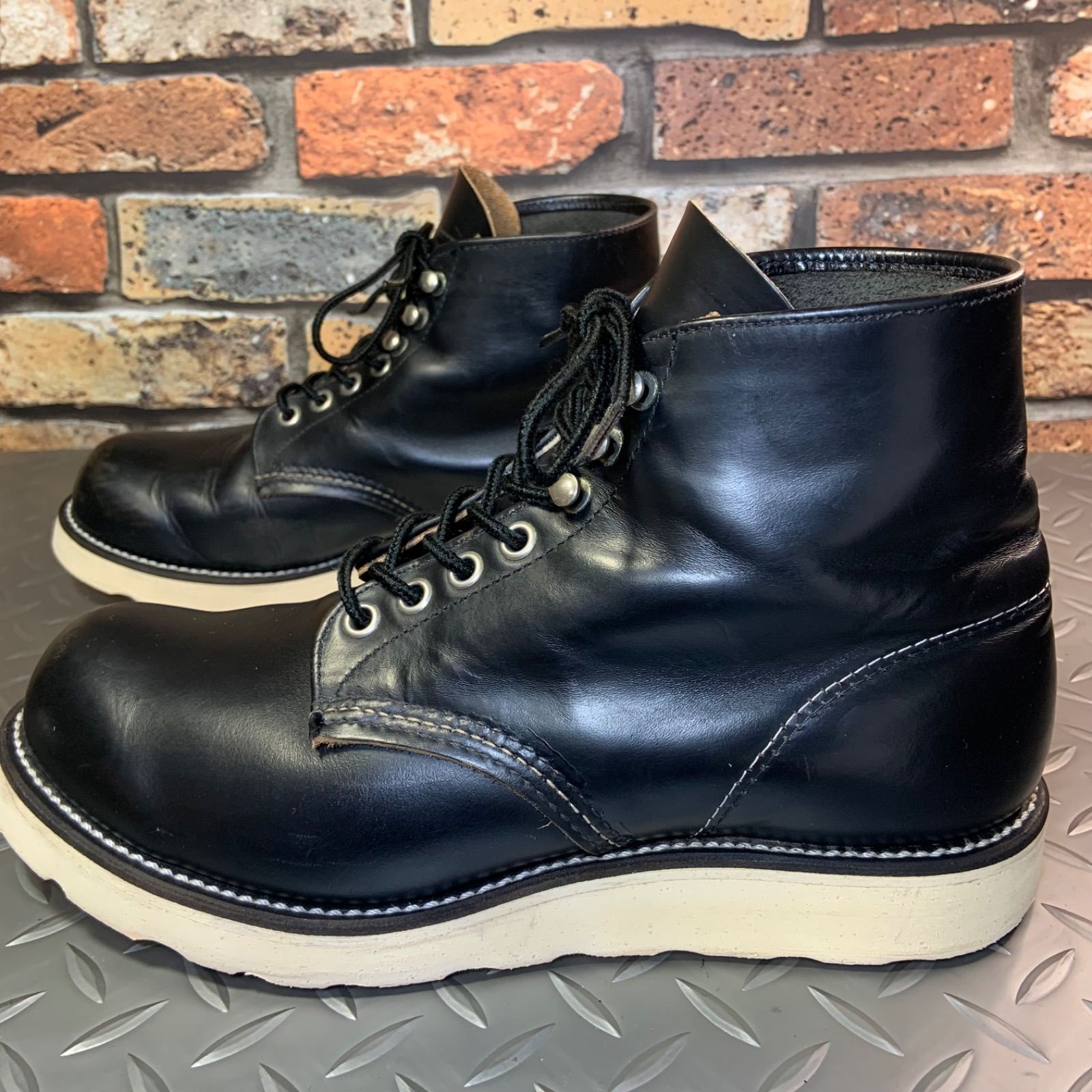 ☆REDWING 8165 ワークブーツ 茶芯 四角犬タグ 1998年製 US6.5EE JP24