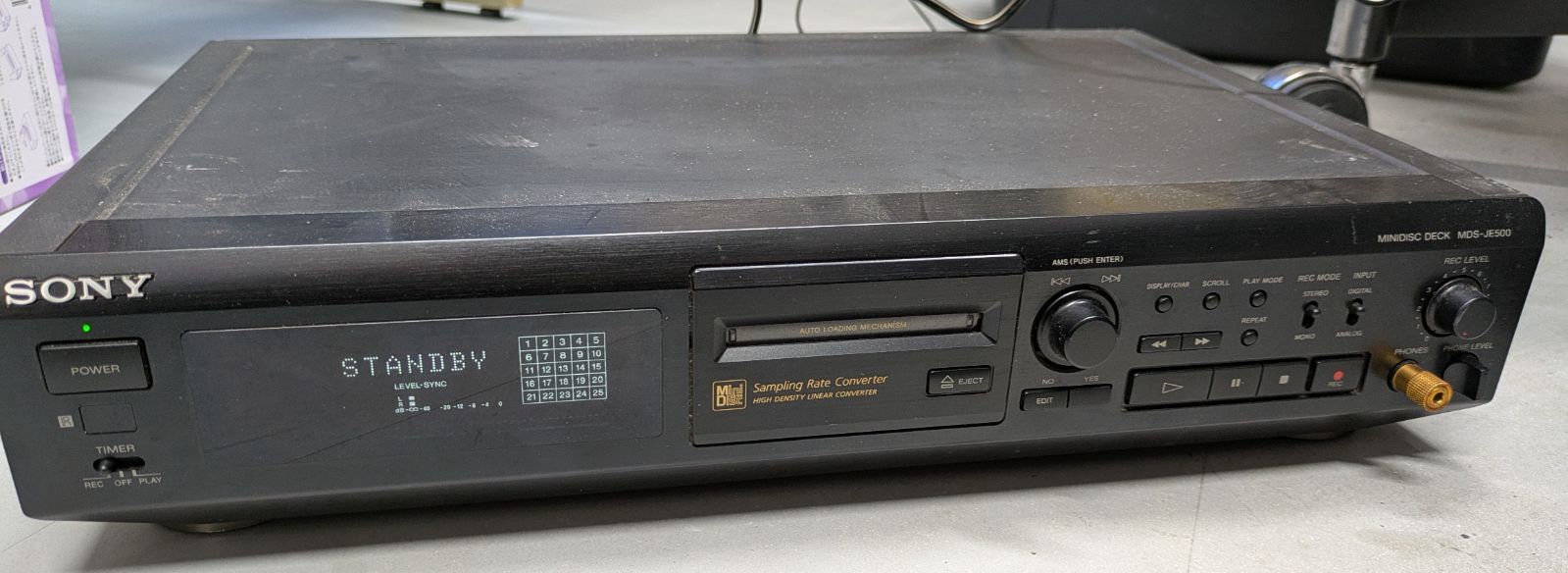 SONY ソニー MDデッキ MDS-JE510 ブラック オーディオ機器 - メルカリ