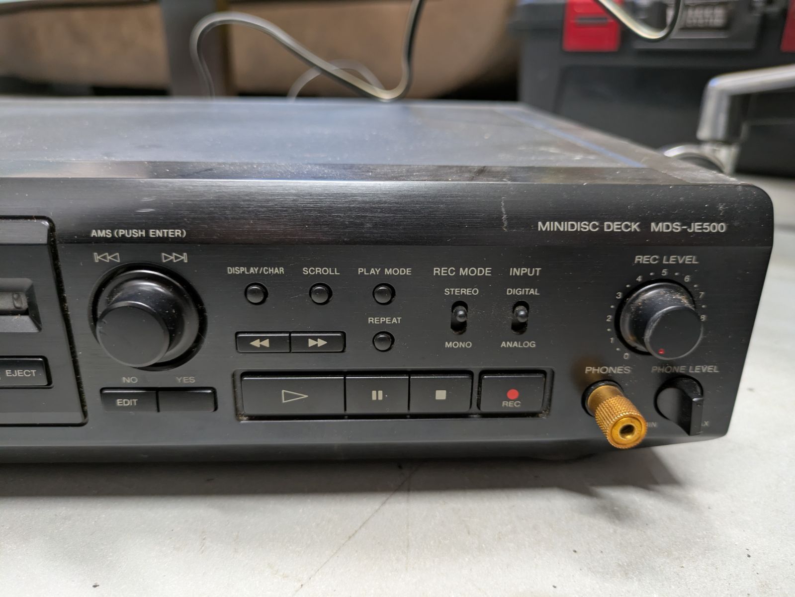 SONY ソニー MDデッキ MDS-JE510 ブラック オーディオ機器 - メルカリ