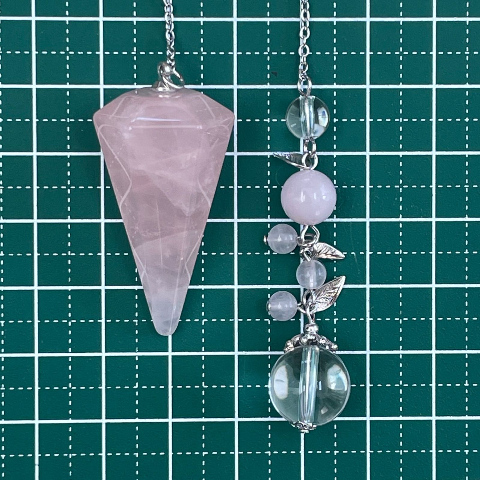 天然石 ローズクォーツ ペンデュラム 《実り》使い方&ダウジング