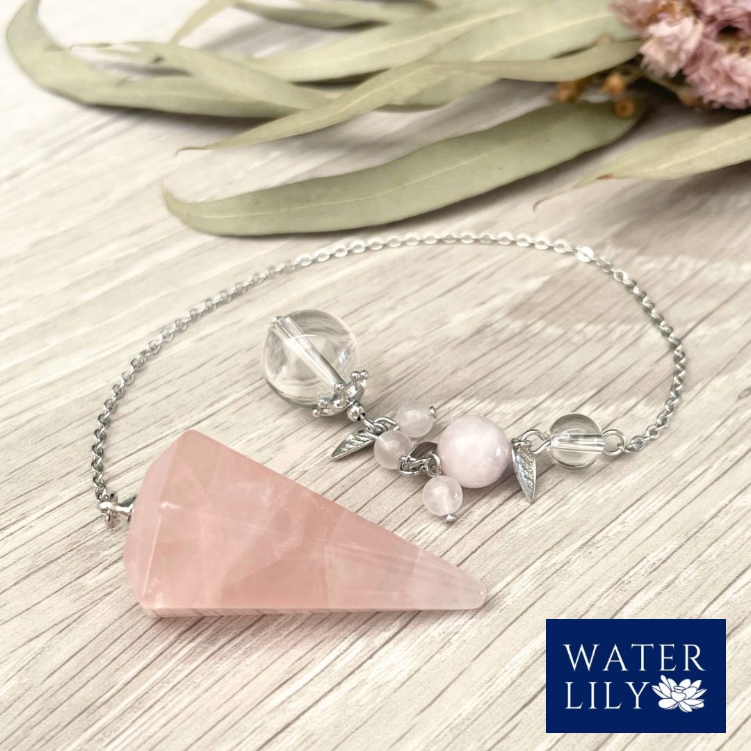 天然石 ローズクォーツ ペンデュラム 《実り》使い方&ダウジング