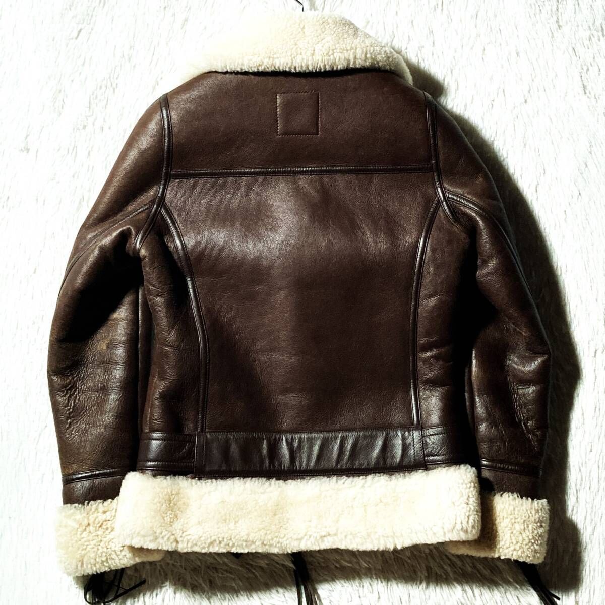 DRESSCAMP最高級定価30万円以上珠玉アーカイブ羊革ムートン ライダース 