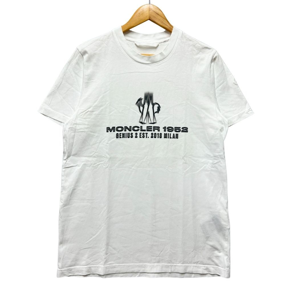 MONCLER モンクレール 1952 プリント 半袖Tシャツ ホワイト サイズM