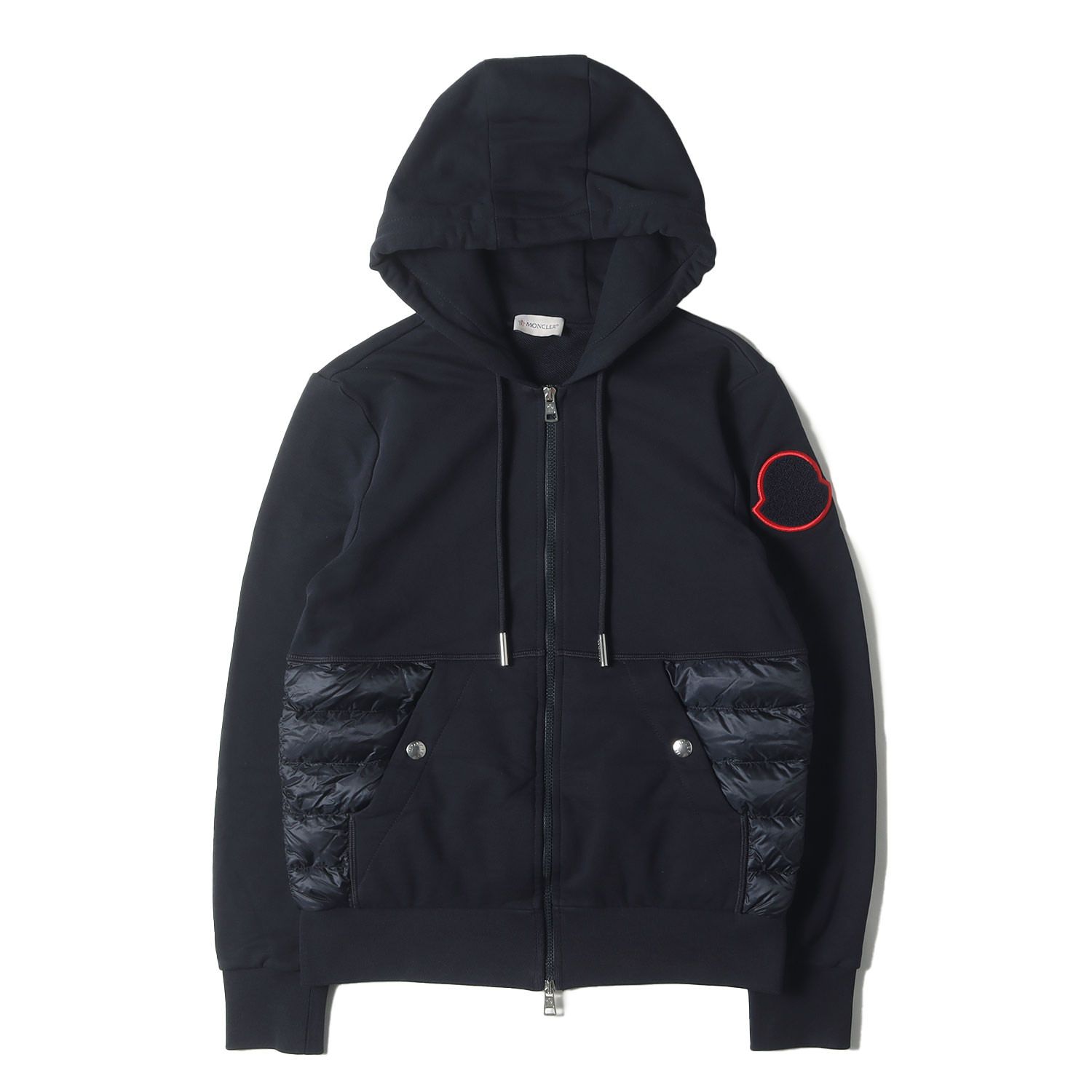 MONCLER モンクレール パーカー ネイビー 紺 サイズ:S | ダウン切替