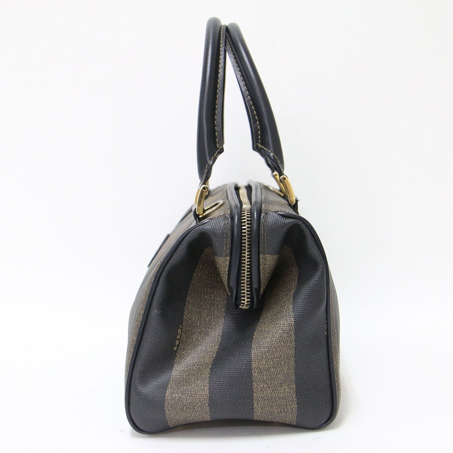 FENDI ストライプ ボストンバッグ FENDI フェンディ | レザー ストライプ ハンドバッグ / ボストンバッグ