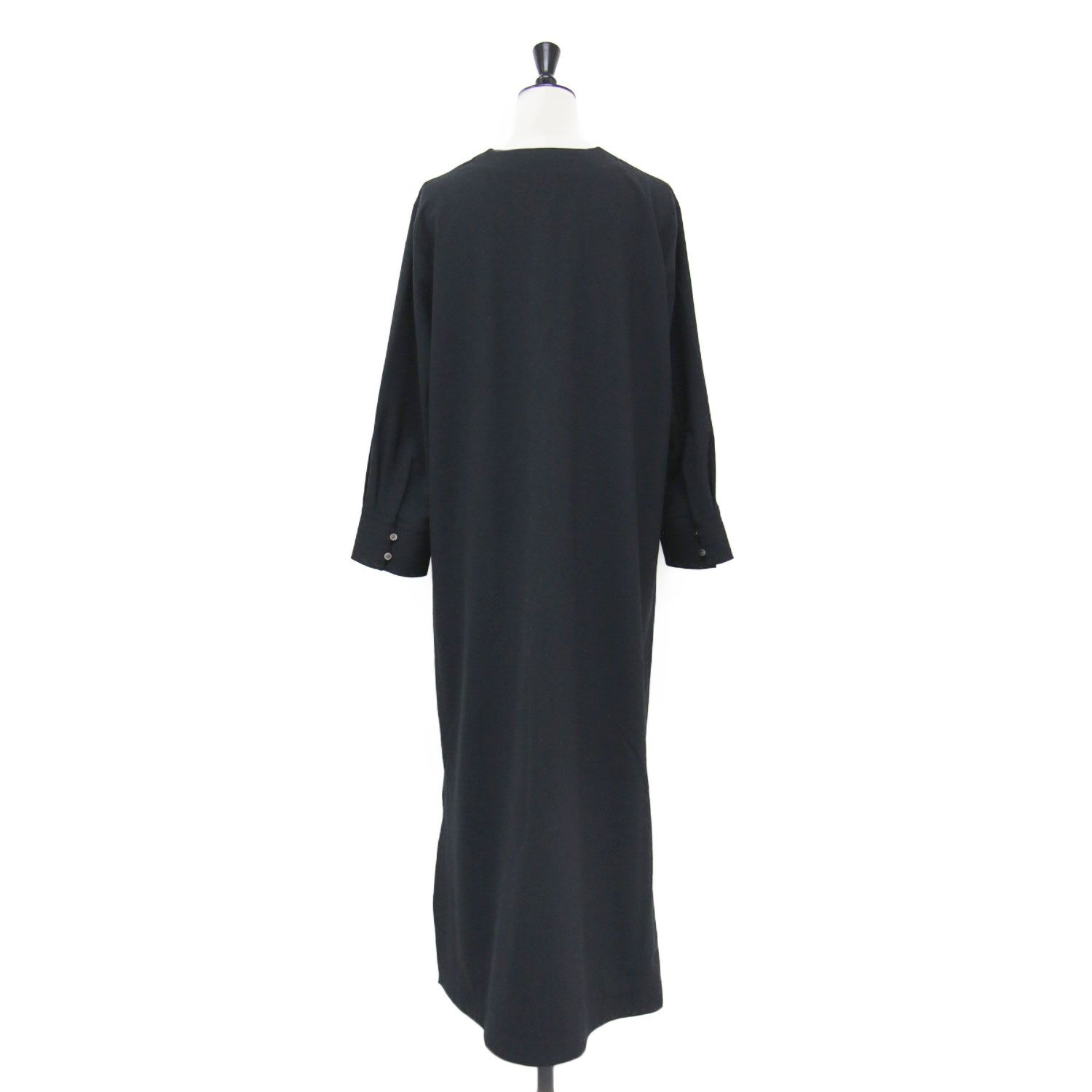 セオリーリュクス ウール ロングワンピース 長袖 ブラック　38 theory luxe セオリーリュクス ワンピース ブラック 黒 サイズ:38(M