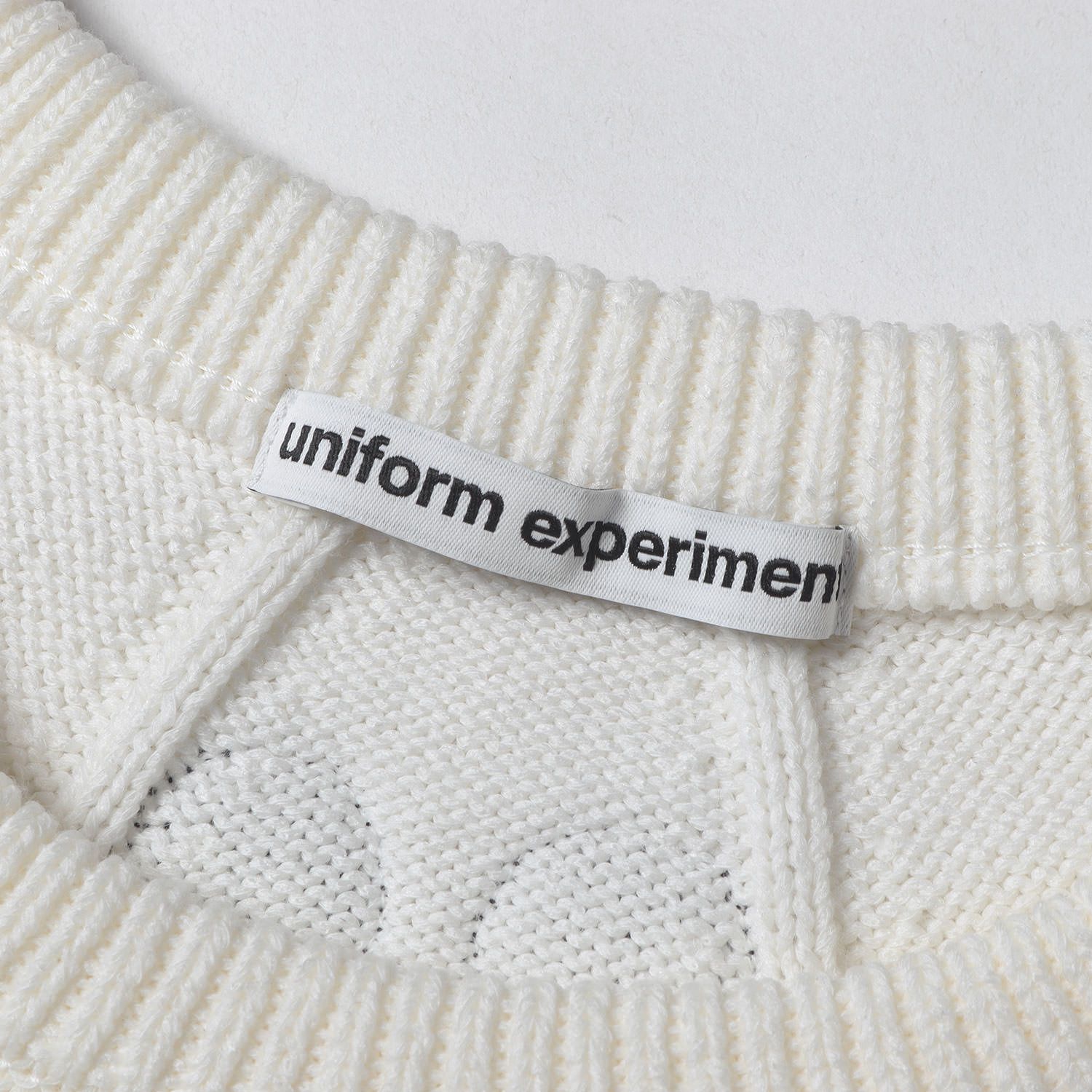 UNIFORM EXPERIMENT ユニフォームエクスペリメント ニット ホワイト 白 