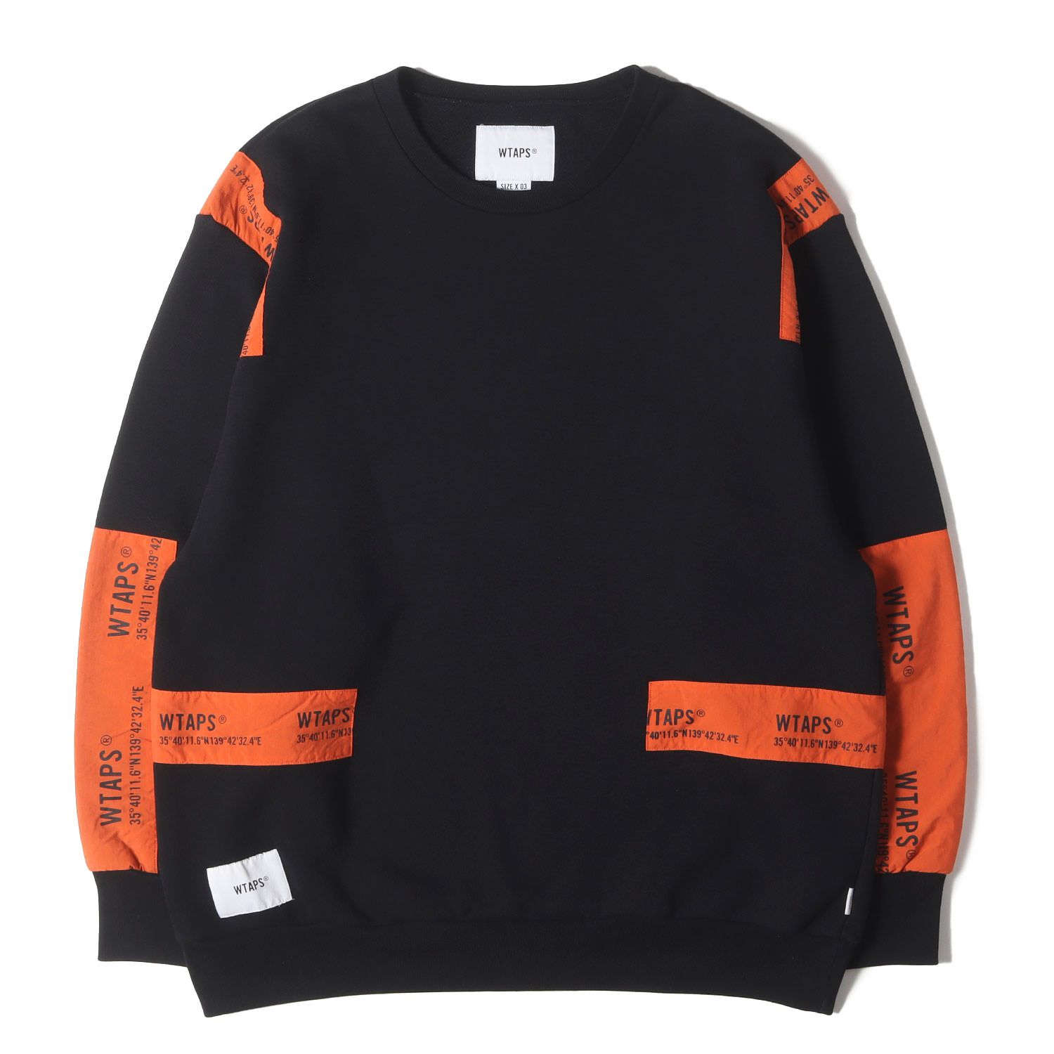 WTAPS ダブルタップス スウェット ブラック 黒 サイズ:L | ロゴパッチ