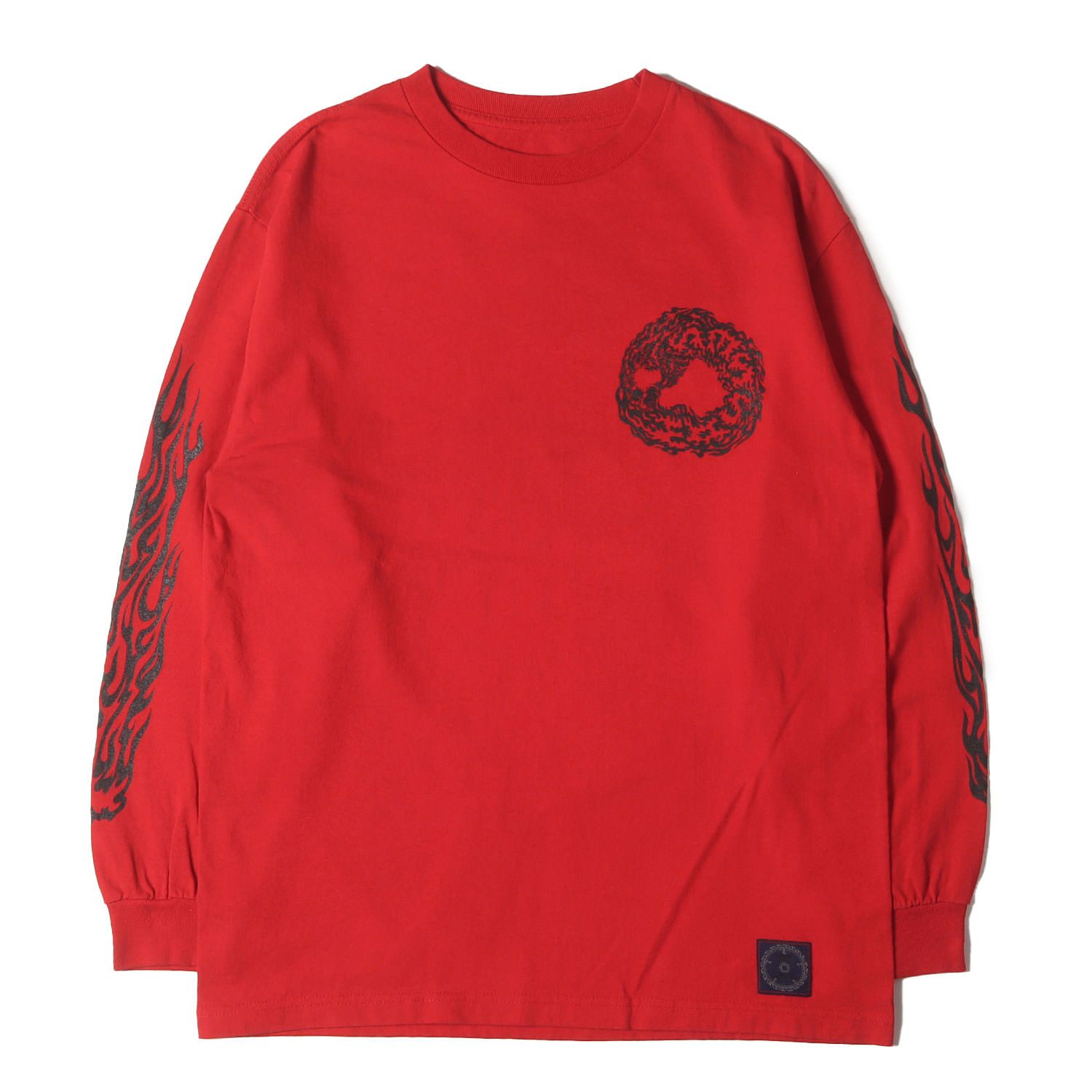 美品】MASSES マシス Tシャツ レッド サイズ:M | M&M フレイムプリント