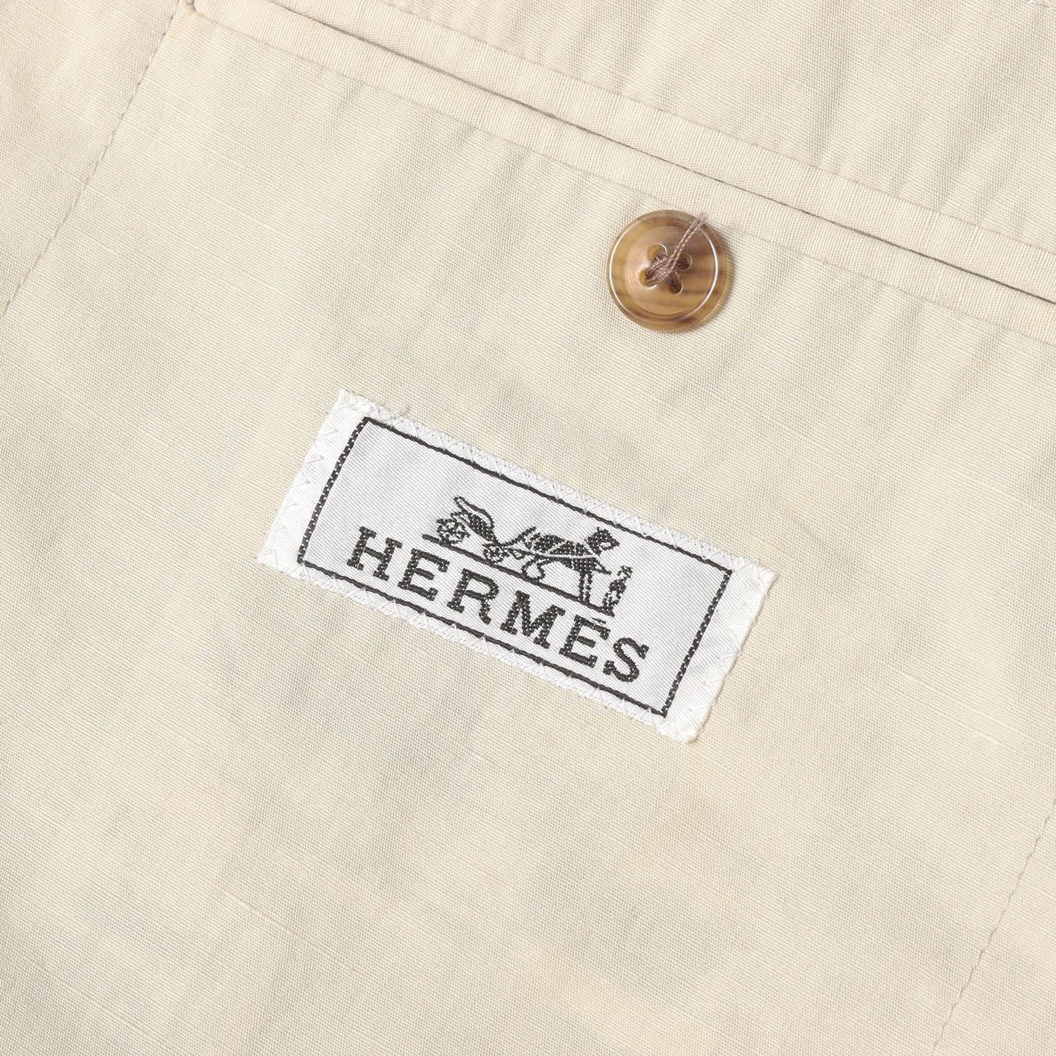 HERMES エルメス ジャケット アイボリー サイズ:50 | コットンリネン 