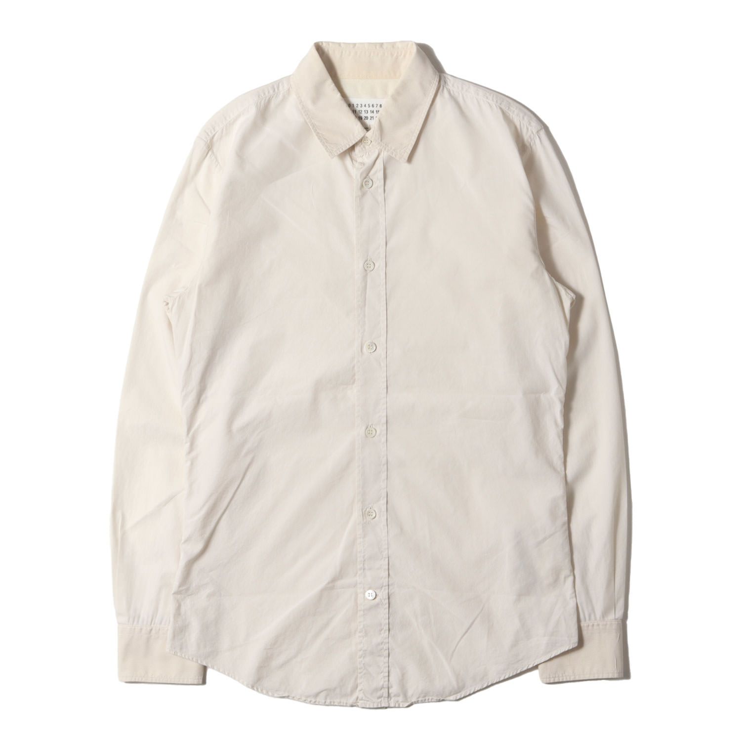 Maison Martin Margiela メゾンマルタンマルジェラ シャツ アイボリー 