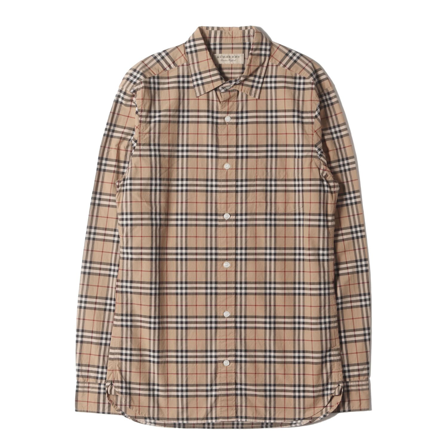 美品】BURBERRY バーバリー シャツ ベージュ系 サイズ:XS | クラシック