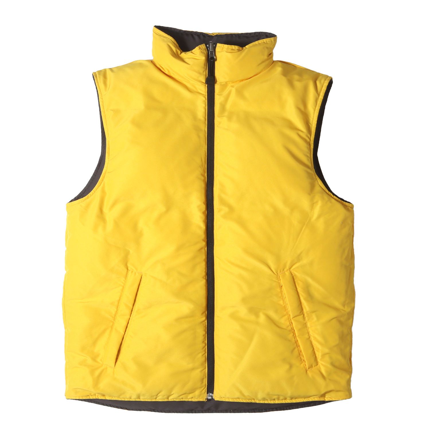 Eddie Bauer エディーバウアー ベスト チャコール イエロー サイズ:S