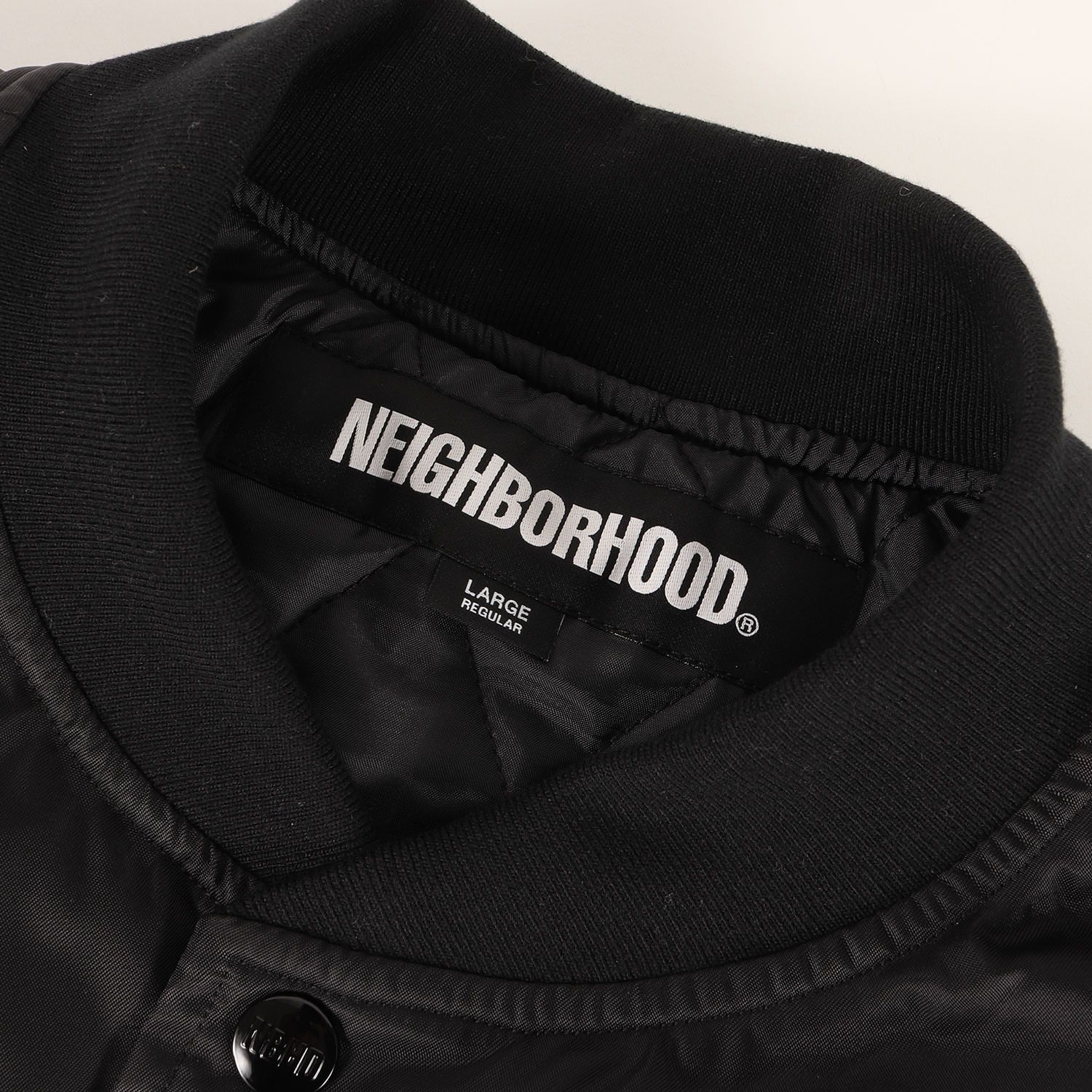 新品同様】NEIGHBORHOOD ネイバーフッド スタジャン ブラック 黒 
