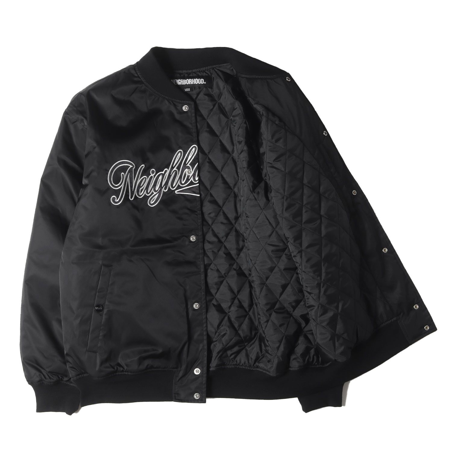 新品同様】NEIGHBORHOOD ネイバーフッド スタジャン ブラック 黒