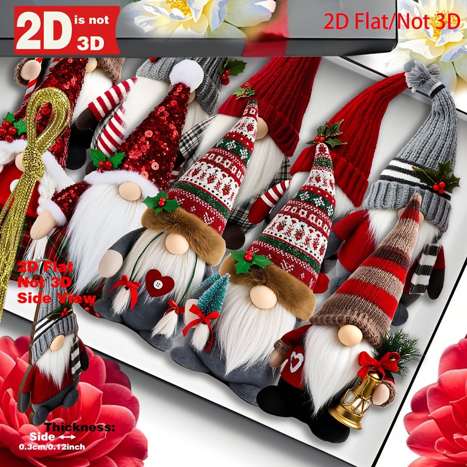 10個セット】北欧ノーム人形 ドワーフオーナメント クリスマス飾り 2D