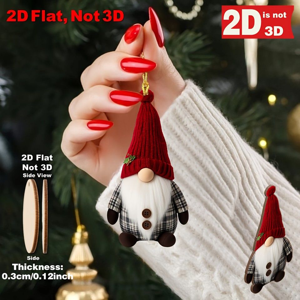 10個セット】北欧ノーム人形 ドワーフオーナメント クリスマス飾り 2D